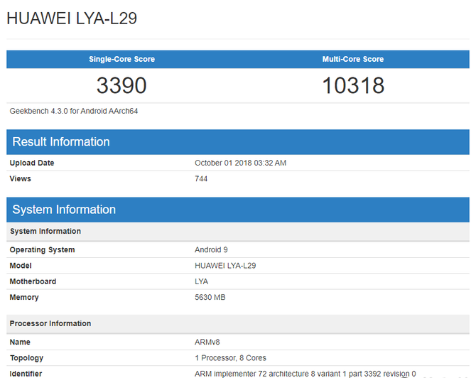 华为Mate20跑分曝光,性能大幅提升,碾压骁龙845