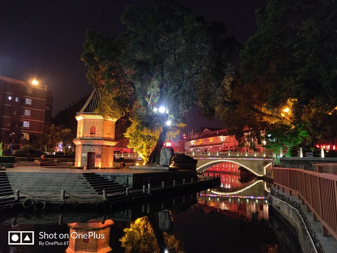 一加6T/iPhone Xs拍照样张对比:超级夜景模式