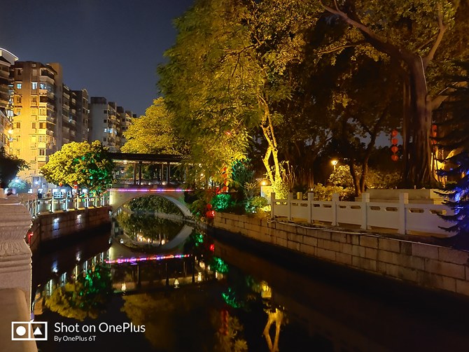 一加6T/iPhone Xs拍照样张对比:超级夜景模式