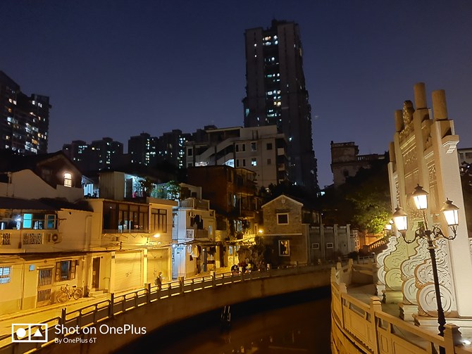 一加6T/iPhone Xs拍照样张对比:超级夜景模式