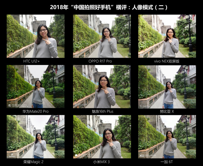 2018年《中国拍照好手机》横评:人像拍照篇