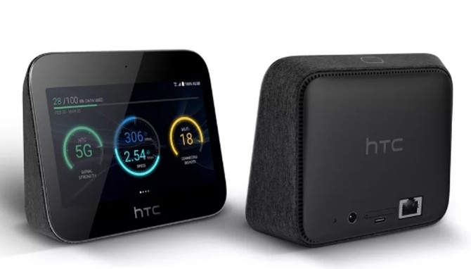 HTC首款5G Hub亮相 5G热点、安卓娱乐设备和