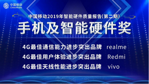 realme荣获中国移动多项大奖将以出众表现拥抱5G时代