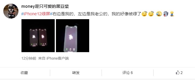 iPhone 12屏幕发绿：我选择不原谅它