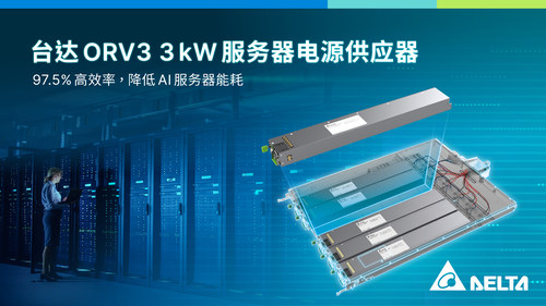 beat365中国在线体育台达推出最新 ORV3 18 kW 机架式电源能源转换(图1)