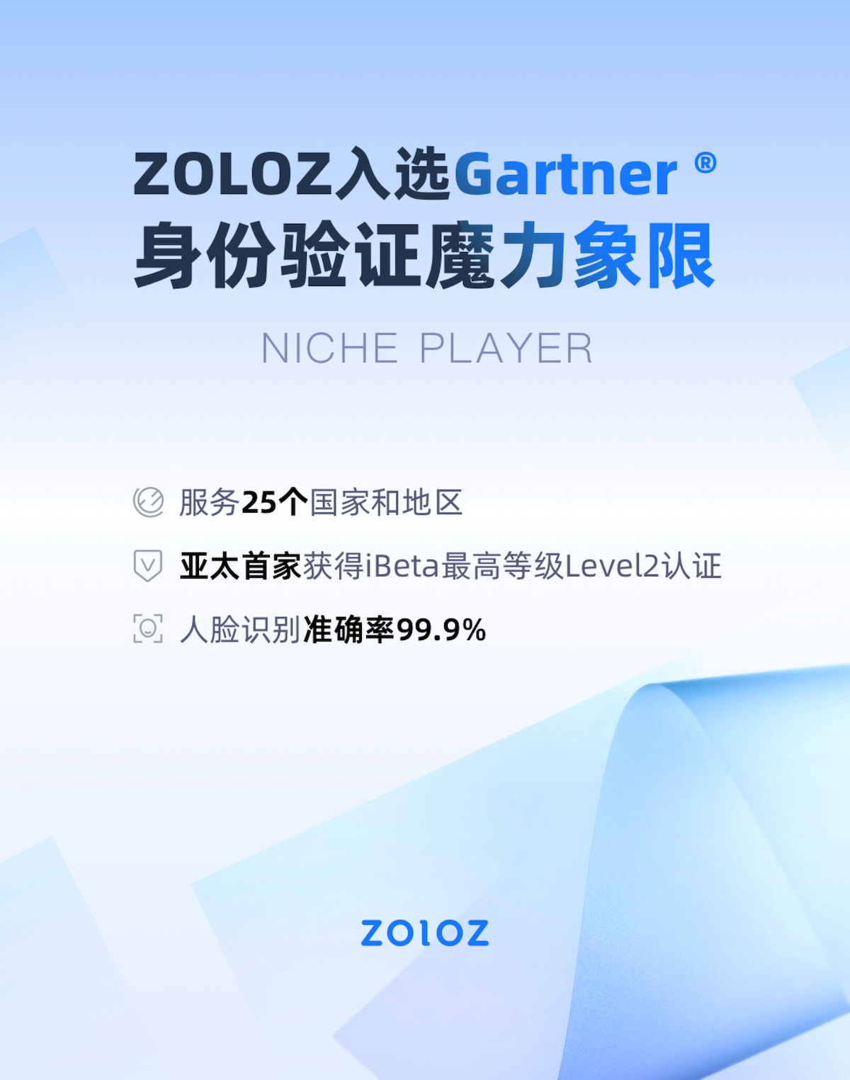 ZOLOZ入选Gartner身份验证魔力象限