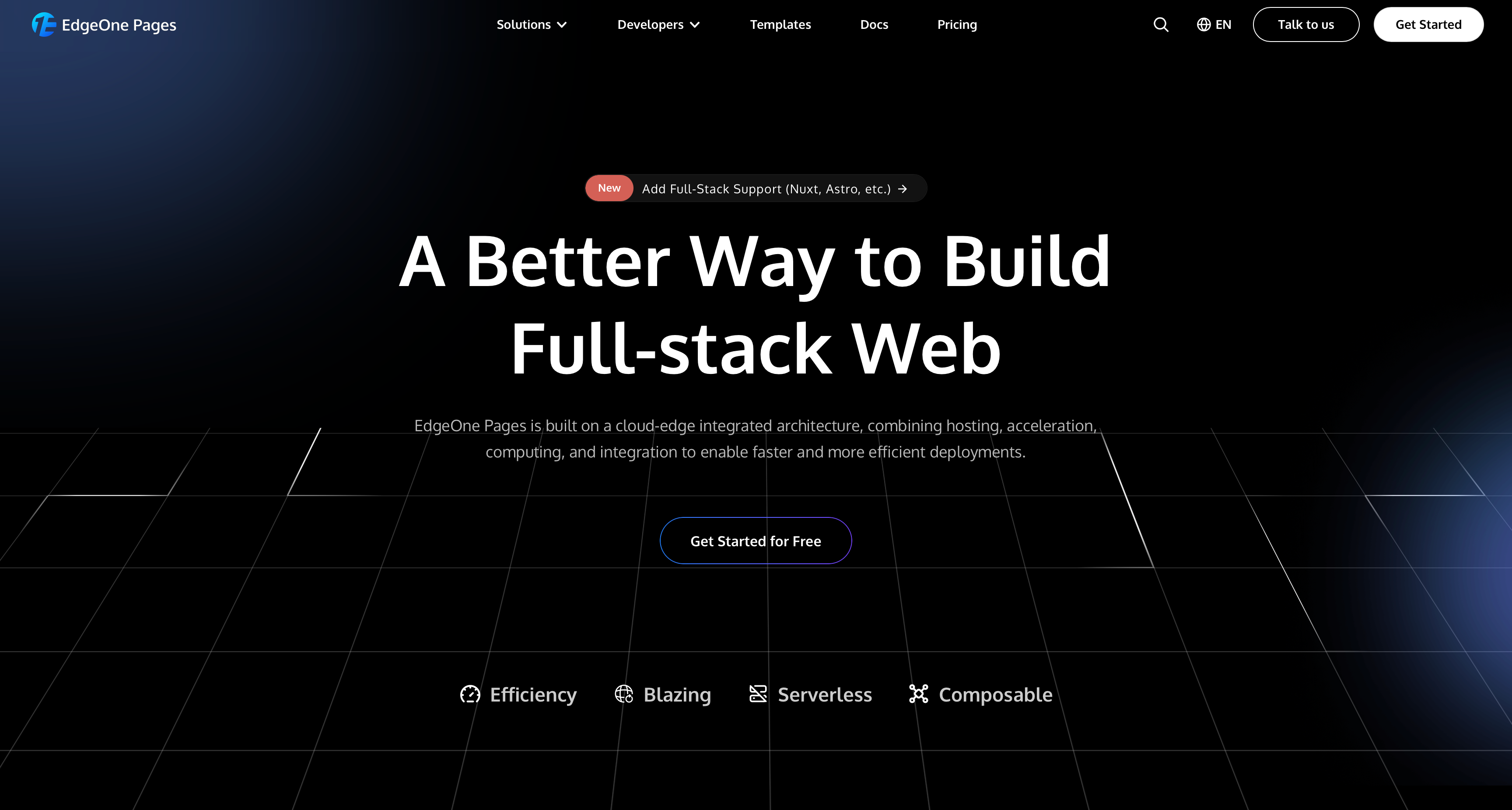 国内首个边缘全栈开发平台！腾讯发布 EdgeOne Pages 正式版
