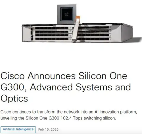 思科推出新款AI网络芯片 挑战英伟达和博通