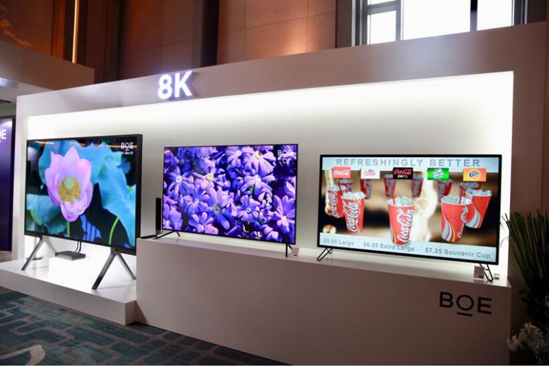 2018年上半年boe(京东方)电视显示屏出货量全球第一