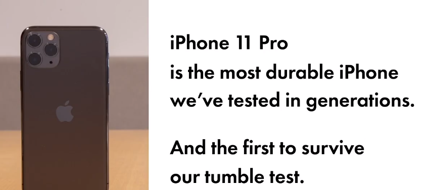 三款新 iPhone遭遇易碎性评分测试，iPhone 11 Pro最给力！