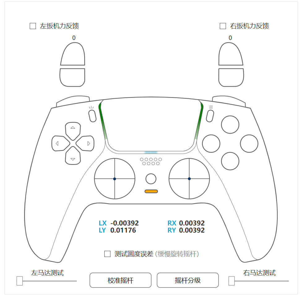 谷粒科技给手柄测试工具新增PS4和PS5游戏手柄的摇杆火星电竞网址校准功能(图1)