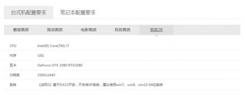 华硕Z390主板搭RTX20系显卡 畅玩《剑网3》极致2K画质