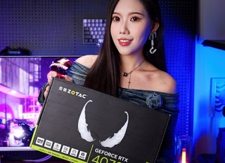 酷炫联名款 索泰RTX 4070 SUPER 12GB毒液显卡外观图赏