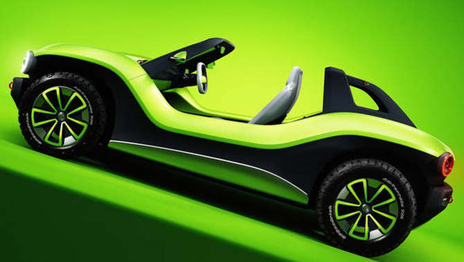 大众全新id buggy电动沙滩车:既复古又极具未来感