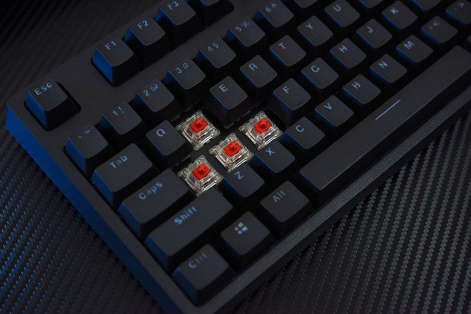 高性价比原厂轴 雷柏v808 rgb游戏机械键盘热销中