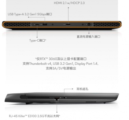 外星人m15 r7的屏幕配置也十分出众,提供了165hz 的 fhd 显示屏,刷新